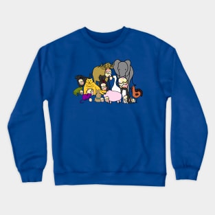 Cute Animals on an Easter Egg Hunt Crewneck Sweatshirt